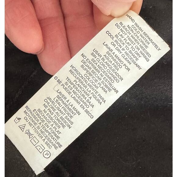 Kensie Small Black Suede Fringe Jacket Polyester - Picture 6 of 10